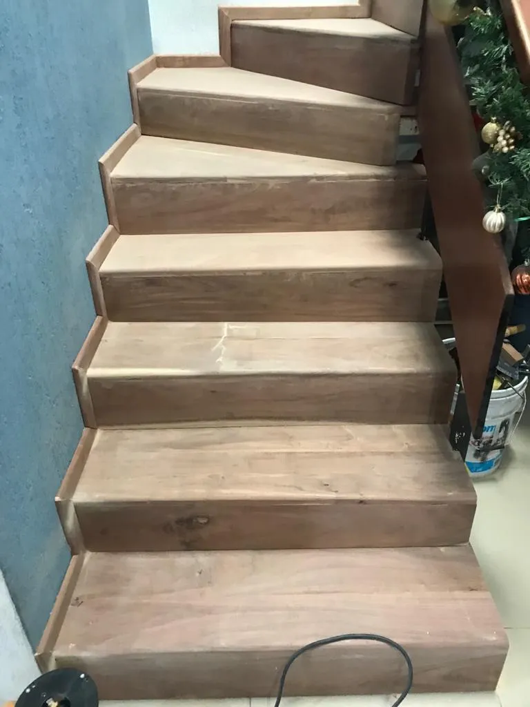 Solid Wood Staircase Installation