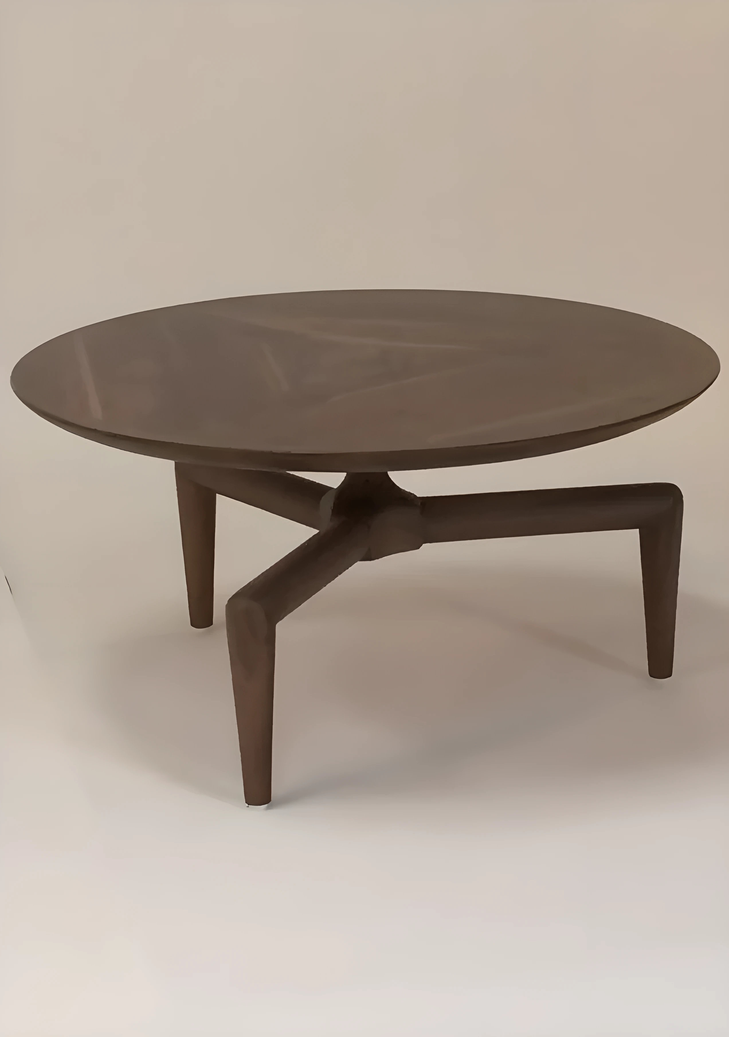 Minimalist light wood table with natural matte finish