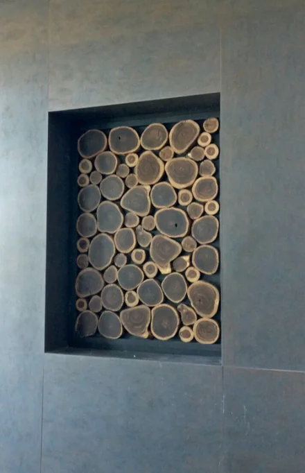Decorative Wood Slice Wall Niche